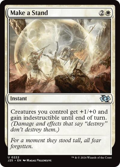 2024 Magic: The Gathering: Foundations Jumpstart (J25) - Make a Stand (#222, Uncommon) (, Near Mint)