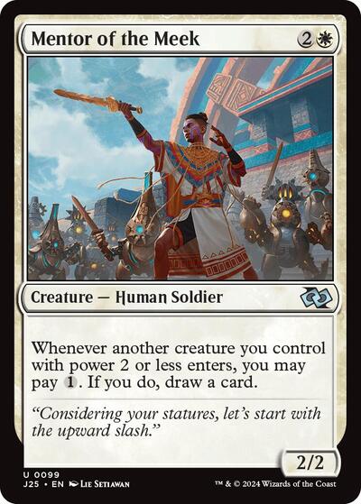 2024 Magic: The Gathering: Foundations Jumpstart (J25) - Mentor of the Meek (#99, Uncommon) (, Near Mint)