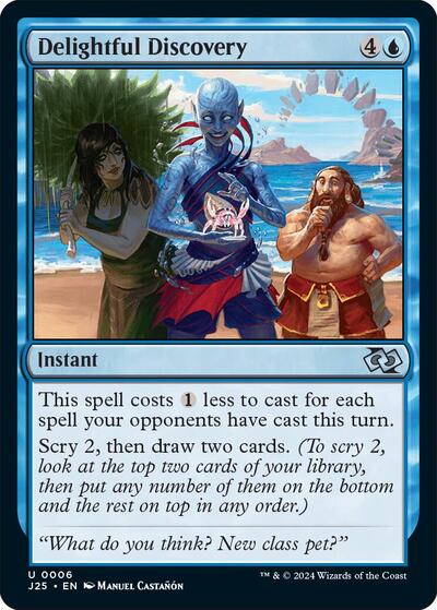 2024 Magic: The Gathering: Foundations Jumpstart (J25) - Delightful Discovery (#6, Uncommon) (, Near Mint)