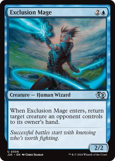 2024 Magic: The Gathering: Foundations Jumpstart (J25) - Exclusion Mage (#306, Uncommon) (, Near Mint)