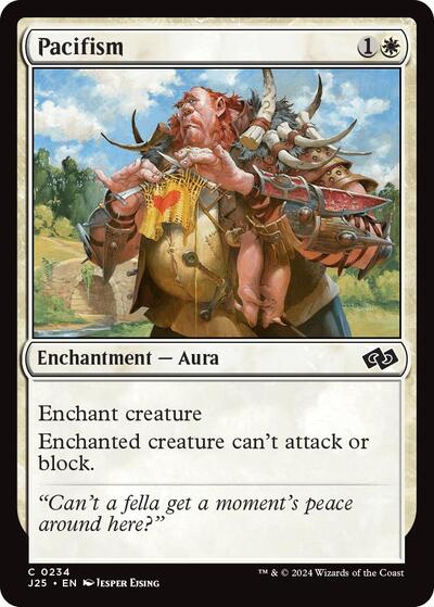 2024 Magic: The Gathering: Foundations Jumpstart (J25) - Pacifism (#234, Common) (, Near Mint)