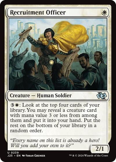 2024 Magic: The Gathering: Foundations Jumpstart (J25) - Recruitment Officer (#239, Uncommon) (, Near Mint)