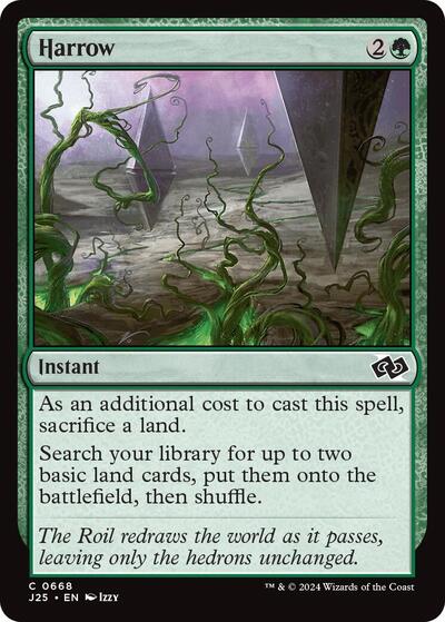 2024 Magic: The Gathering: Foundations Jumpstart (J25) - Harrow (#668, Common) (, Near Mint)