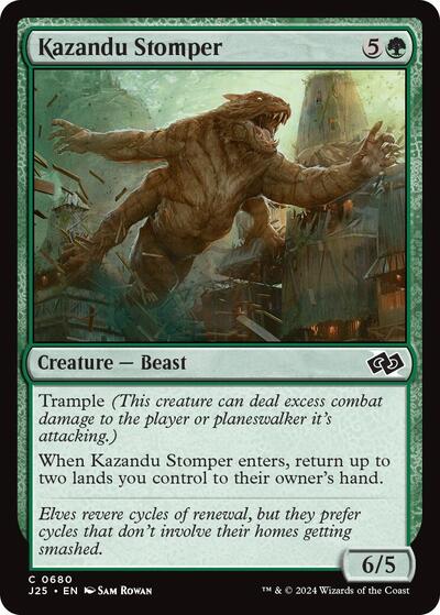 2024 Magic: The Gathering: Foundations Jumpstart (J25) - Kazandu Stomper (#680, Common) (, Near Mint)