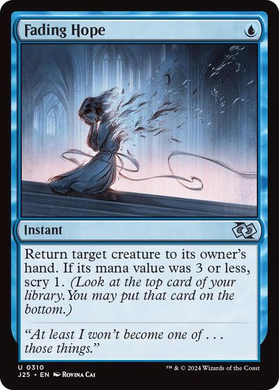 2024 Magic: The Gathering: Foundations Jumpstart (J25) - Fading Hope (#310, Uncommon) (, Near Mint)