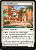 2024 Magic: The Gathering: Foundations Jumpstart (J25) - Steadfast Unicorn (#103, Common) (, Near Mint)