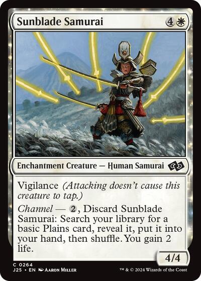 2024 Magic: The Gathering: Foundations Jumpstart (J25) - Sunblade Samurai (#264, Common) (, Near Mint)