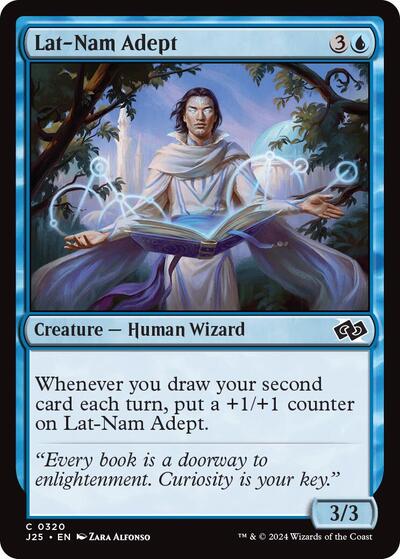 2024 Magic: The Gathering: Foundations Jumpstart (J25) - Lat Nam Adept (#320, Common) (, Near Mint)