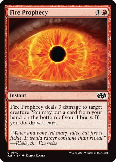 2024 Magic: The Gathering: Foundations Jumpstart (J25) - Fire Prophecy (#547, Common) (, Near Mint)