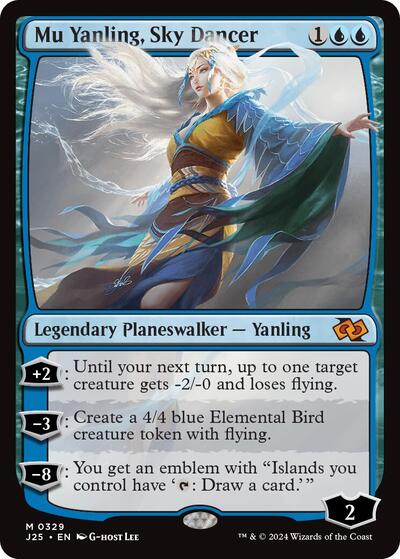 2024 Magic: The Gathering: Foundations Jumpstart (J25) - Mu Yanling Sky Dancer (#329, Mythic Rare) (, Near Mint)
