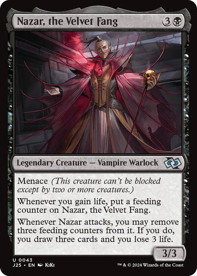 2024 Magic: The Gathering: Foundations Jumpstart (J25) - Nazar the Velvet Fang Anime (#43, Uncommon) (, Near Mint)