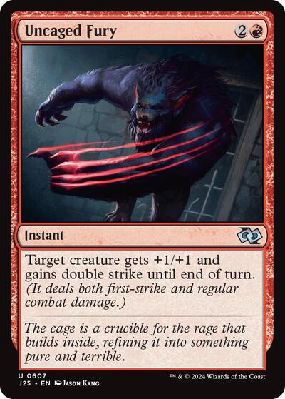 2024 Magic: The Gathering: Foundations Jumpstart (J25) - Uncaged Fury (#607, Uncommon) (, Near Mint)