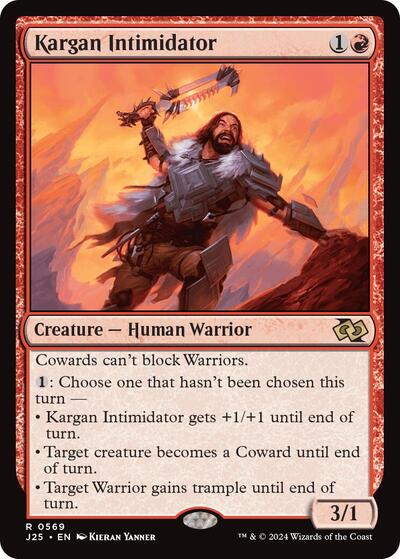 2024 Magic: The Gathering: Foundations Jumpstart (J25) - Kargan Intimidator (#569, Rare) (, Near Mint)