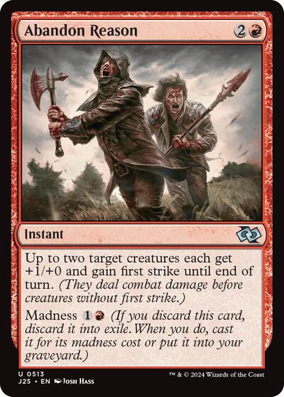 2024 Magic: The Gathering: Foundations Jumpstart (J25) - Abandon Reason (#513, Uncommon) (, Near Mint)