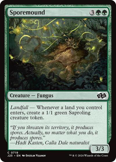 2024 Magic: The Gathering: Foundations Jumpstart (J25) - Sporemound (#719, Common) (, Near Mint)