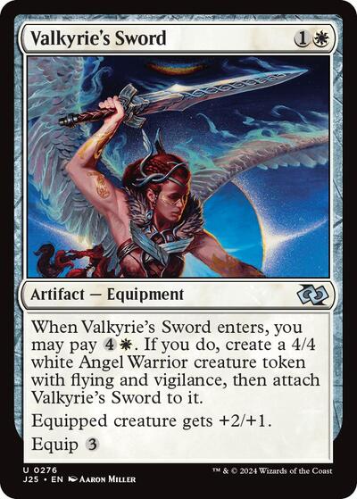 2024 Magic: The Gathering: Foundations Jumpstart (J25) - Valkyries Sword (#276, Uncommon) (, Near Mint)