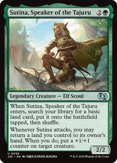 2024 Magic: The Gathering: Foundations Jumpstart (J25) - Sutina Speaker of the Tajuru Anime (#56, Uncommon) (, Near Mint)