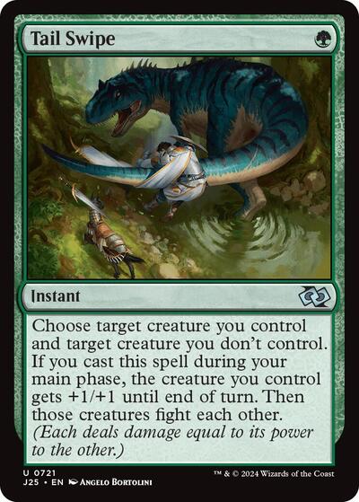 2024 Magic: The Gathering: Foundations Jumpstart (J25) - Tail Swipe (#721, Uncommon) (, Near Mint)