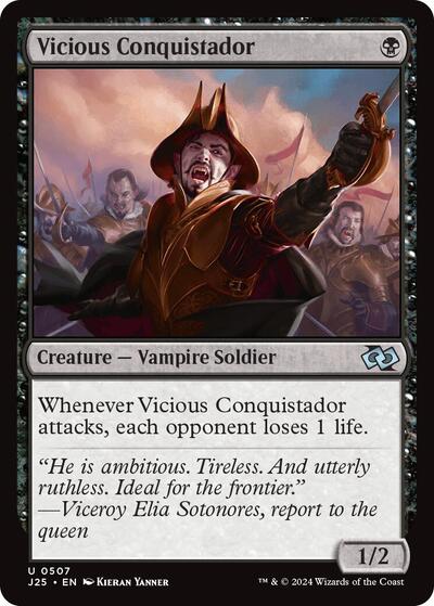 2024 Magic: The Gathering: Foundations Jumpstart (J25) - Vicious Conquistador (#507, Uncommon) (, Near Mint)