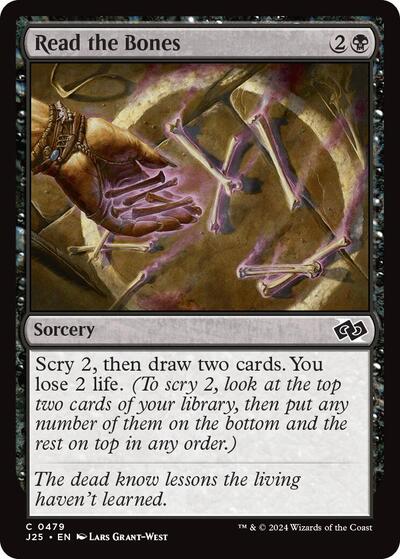 2024 Magic: The Gathering: Foundations Jumpstart (J25) - Read the Bones (#479, Common) (, Near Mint)