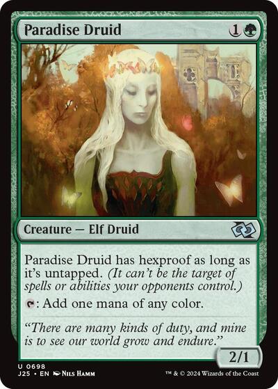 2024 Magic: The Gathering: Foundations Jumpstart (J25) - Paradise Druid (#698, Uncommon) (, Near Mint)