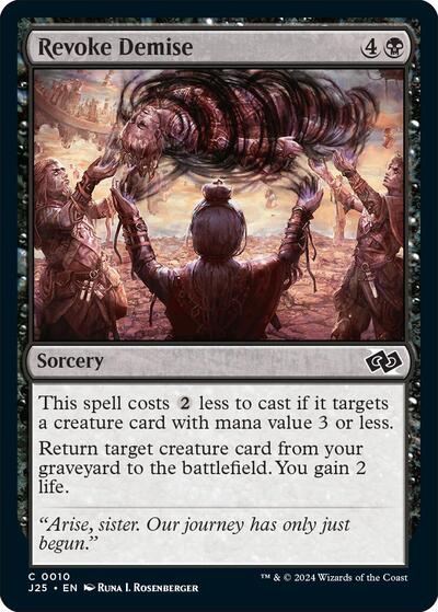 2024 Magic: The Gathering: Foundations Jumpstart (J25) - Revoke Demise (#10, Common) (, Near Mint)