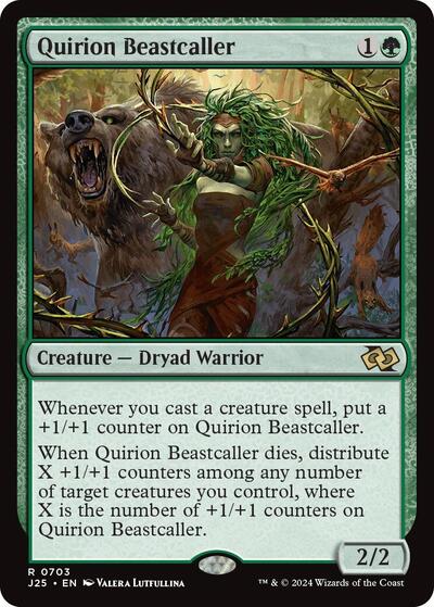 2024 Magic: The Gathering: Foundations Jumpstart (J25) - Quirion Beastcaller (#703, Rare) (, Near Mint)
