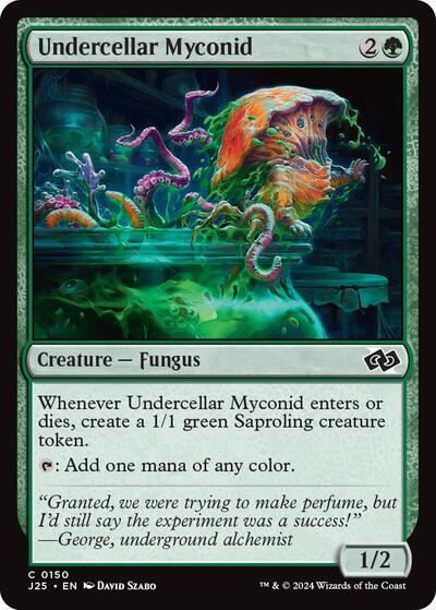 2024 Magic: The Gathering: Foundations Jumpstart (J25) - Undercellar Myconid (#150, Common) (, Near Mint)