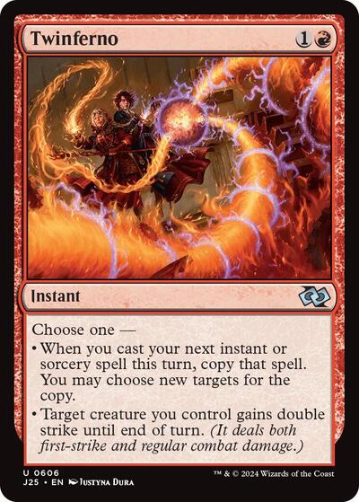 2024 Magic: The Gathering: Foundations Jumpstart (J25) - Twinferno (#606, Uncommon) (, Near Mint)