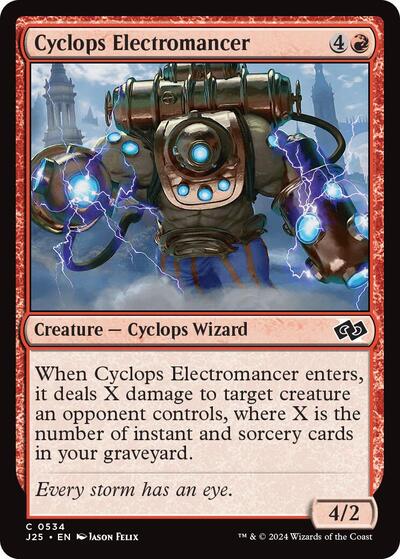 2024 Magic: The Gathering: Foundations Jumpstart (J25) - Cyclops Electromancer (#534, Common) (, Near Mint)
