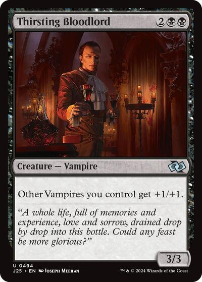 2024 Magic: The Gathering: Foundations Jumpstart (J25) - Thirsting Bloodlord (#494, Uncommon) (, Near Mint)
