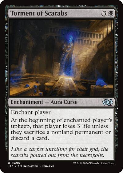 2024 Magic: The Gathering: Foundations Jumpstart (J25) - Torment of Scarabs (#495, Uncommon) (, Near Mint)