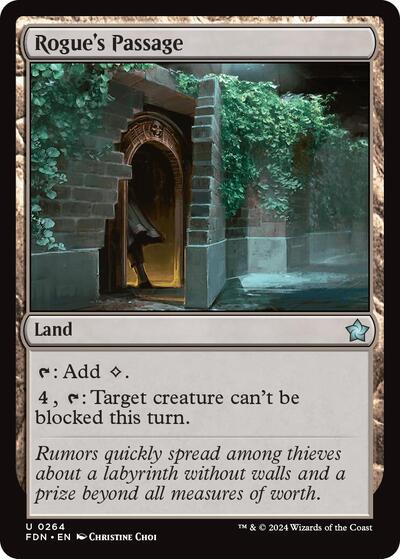 2024 Magic: The Gathering: Foundations (FDN) - Rogues Passage (#264, Uncommon) (, Near Mint)