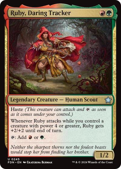 2024 Magic: The Gathering: Foundations (FDN) - Ruby Daring Tracker (#245, Uncommon) (, Near Mint)