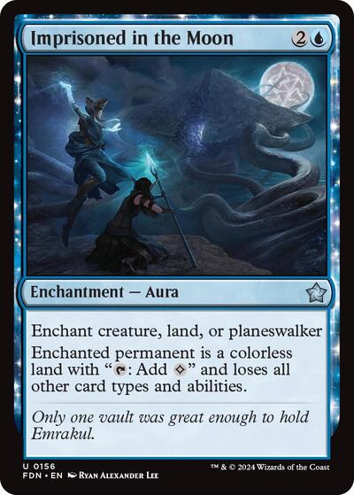 2024 Magic: The Gathering: Foundations (FDN) - Imprisoned in the Moon (#156, Uncommon) (, Near Mint)