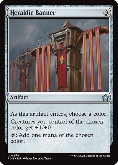2024 Magic: The Gathering: Foundations (FDN) - Heraldic Banner (#254, Uncommon)