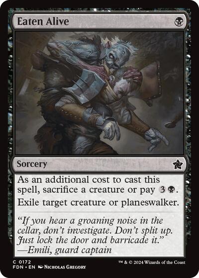 2024 Magic: The Gathering: Foundations (FDN) - Eaten Alive (#172, Common) (Foil, Near Mint)
