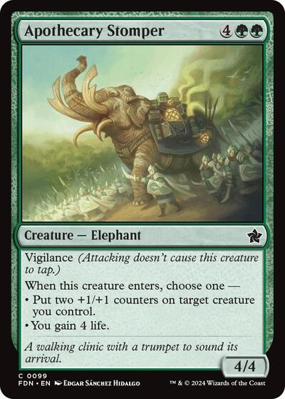 2024 Magic: The Gathering: Foundations (FDN) - Apothecary Stomper (#99, Common) (Foil, Near Mint)