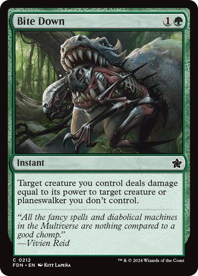 2024 Magic: The Gathering: Foundations (FDN) - Bite Down (#212, Common) (, Near Mint)