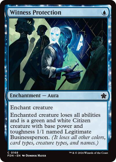 2024 Magic: The Gathering: Foundations (FDN) - Witness Protection (#168, Common) (, Near Mint)