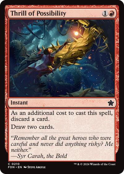 2024 Magic: The Gathering: Foundations (FDN) - Thrill of Possibility (#210, Common) (Foil, Near Mint)