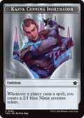 2024 Magic: The Gathering: Foundations (FDN) - Emblem Kaito Cunning Infiltrator Ninja Doubled Sided Token (#24 // 12, T) (, Near Mint)