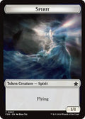 2024 Magic: The Gathering: Foundations (FDN) - Spirit Cat 0001 Doubled Sided Token (#1 // 7, T) (, Near Mint)