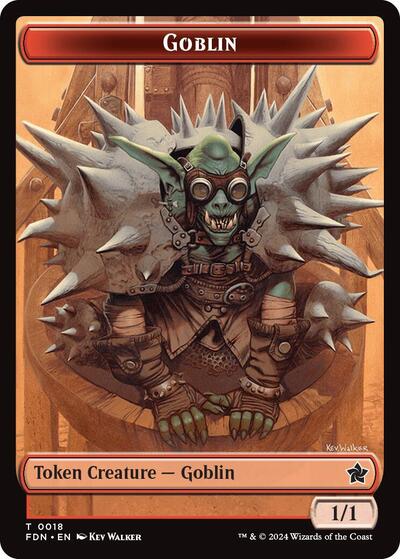 2024 Magic: The Gathering: Foundations (FDN) - Goblin Insect Doubled Sided Token (#18 // 21, T) (, Near Mint)