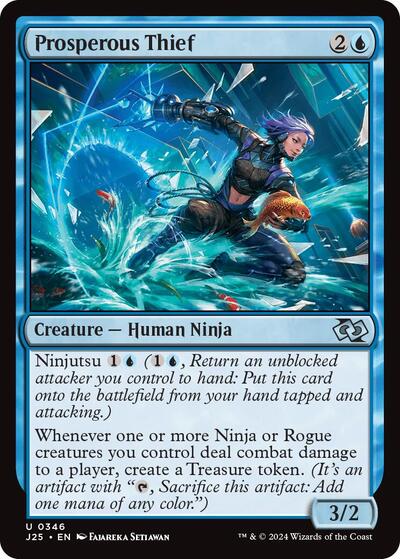 2024 Magic: The Gathering: Foundations Jumpstart (J25) - Prosperous Thief (#346, Uncommon) (, Near Mint)