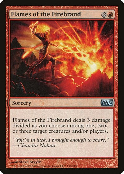 2012 Magic: The Gathering: Magic 2013 (M13) (M13) - Flames of the Firebrand (#132, Uncommon) (, Lightly Played)
