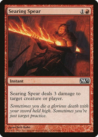 2012 Magic: The Gathering: Magic 2013 (M13) (M13) - Searing Spear (#147, Common) (, Lightly Played)