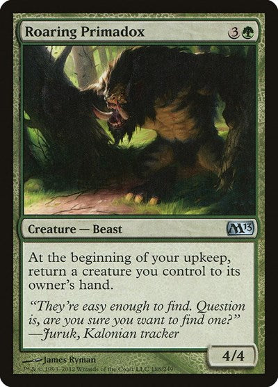 2012 Magic: The Gathering: Magic 2013 (M13) (M13) - Roaring Primadox (#188, Uncommon) (, Near Mint)