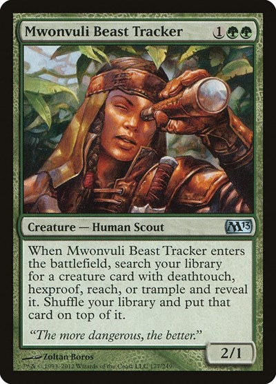 2012 Magic: The Gathering: Magic 2013 (M13) (M13) - Mwonvuli Beast Tracker (#177, Uncommon) (, Near Mint)