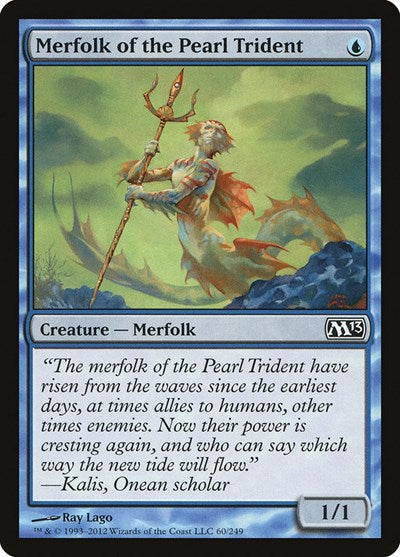 2012 Magic: The Gathering: Magic 2013 (M13) (M13) - Merfolk of the Pearl Trident (#60, Common) (Foil, Near Mint)